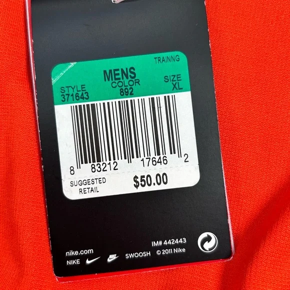 Nike Therma-Fit Training Hoodie Mens XL Orange Black Pullover  Sweatshirt NWT - Picture 11 of 15